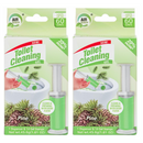 2 Pack x Pine Scent Toilet Cleaning Gel - 60 Days - 2 Dispensers (28 Gel Stamps), 1.61oz