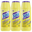 3 Pack x S.O.S Lavender Scent w/ Clorox Bleach Powder Cleanser, 21 oz.