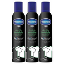 3 Pack x Vaseline Men Double Invisible Anti-Perspirant Spray, 8.45oz (250ml)
