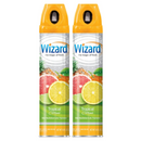 2 Packs x Tropical Citrus Odor Neutralizer & Air Freshener by Wizard, 10oz.