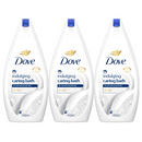 3 Pack x Dove Indulging Caring Bath For Soft & Smooth Skin, 15.2oz (450ml)