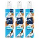 3 Count x Glade Cool Coconut (Coconut & Beach Grass) Air Freshener Spray, 8oz