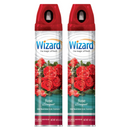 2 Pack x Rose Bouquet Odor Neutralizer & Air Freshener by Wizard, 10oz.