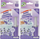 2 Pack x Lavender Scent Toilet Cleaning Gel - 60 Days - 2 Dispensers 28 Gel Stamps, 1.61oz