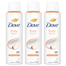 3 Count x Dove Fruity Fresh 48H Anti-Perspirant Deodorant Spray, 5oz. (150ml)