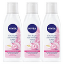 3 Pack x Nivea Extra Bright Pore Minimizing Toner w/ Pearl Extract, 6.76oz