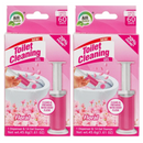 2 Pack x Floral Scent Toilet Cleaning Gel - 60 Days - 2 Dispensers (28 Gel Stamps), 1.61oz