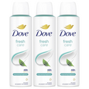 3 Pack x Dove Fresh Care 48H Anti-Perspirant Deodorant Spray, 5oz. (150ml)