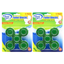 10 Count x Green Toilet Bowl Blocks / Tablets - Clean & Fresh