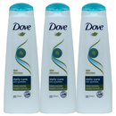 3 Pack x Dove Daily Care Shampoo - Nourishment For Dry Hair, 13.5oz (400ml)