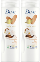 2 Pack x Dove Body Love Pampering Care Lotion Shea Butter & Vanilla, 8.45oz