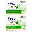 2 Count x Dove Refreshing Beauty Bar Cucumber & Green Tea, 3.17oz
