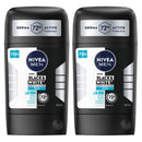 2 Pack x Nivea Men Black & White Invisible Fresh Anti-Perspirant 72H, 1.7oz