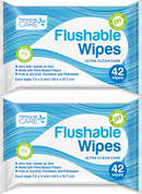 84 Wipes x Plastic Free & Plant Based Biodegradable Flushable Wipes