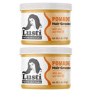 2 Pack x Lusti Professional Pomade Hair Grease Aloe & Kiwi Oil, 4oz. (113g)