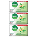 3 Count x Dettol Moisture Aloe Vera Avocado Antibacterial Soap, 3.5oz