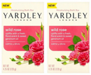Yardley London Wild Rose Moisturizing Bath Bar Soap, 4.25oz. (120g) (Pack of 2)