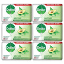 6 Count x Dettol Moisture Aloe Vera Avocado Antibacterial Soap, 3.5oz
