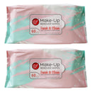 120 Wipes x Make-Up Remover Wipes with Vitamin E & Witch Hazel