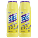 2 Pack x S.O.S Lavender Scent w/ Clorox Bleach Powder Cleanser, 21 oz.