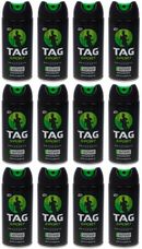 12 Pack x Tag Sport Endurance - Fine Fragrance Body Spray, 3.5oz.