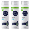 3 Count x Nivea Men Sensitive Shaving Gel Instant Protection, 6.76oz (200ml)