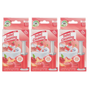 3 Pack x Peach Scent Toilet Cleaning Gel - 60 Days - 3 Dispensers (42 Gel Stamps), 1.61oz