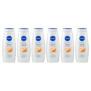 6 Pack x Nivea Care & Orange Body Wash, 22oz. (650ml)