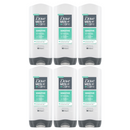 6 Count x Dove Men Sensitive Skin Friendly pH Body Face & Hair Wash, 13.52oz