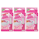 3 Pack x Floral Scent Toilet Cleaning Gel - 60 Days - 3 Dispensers (42 Gel Stamps), 1.61oz