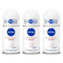 3 Pack x Nivea Extra Bright Silk Touch 72H Anti-Perspirant Roll-On, 1.7oz (50ml)