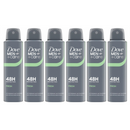 6 Pack x Dove Men Fresh 48H Anti-Perspirant Deodorant Spray, 5oz (150ml)