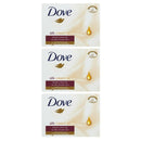 3 Count x Dove Silk Cream Oil Beauty Bar Soap Silky Smooth, 3.17oz