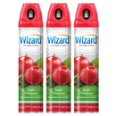 3 Pack x Apple Cinnamon Odor Neutralizer & Air Freshener by Wizard, 10oz.