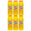 6 Pack x S.O.S Original Scent w/ Clorox Bleach Powder Cleanser, 21 oz (595g)