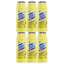 6 Pack x S.O.S Lavender Scent w/ Clorox Bleach Powder Cleanser, 21 oz.