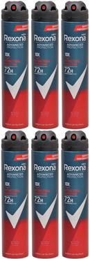 6 Count x Rexona Men Antibacterial Protection 72H + MotionSense 6.7oz (200ml)