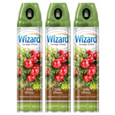 3 Pack x Holly Berry Odor Neutralizer & Air Freshener by Wizard, 10oz.