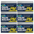 6 Pack x Extra Strength Pain Relief PM (500mg Caplets), 24ct.