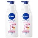 2 Pack x Nivea Extra Bright Radiant & Smooth UV Super Food Body Lotion, 11.83oz