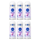 6 Pack x Nivea Hijab Soft Bright & Shaveless HALAL 72H Roll-On, 1.7oz (50ml)