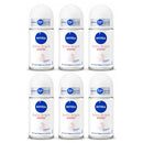 6 Pack x Nivea Extra Bright Silk Touch 72H Anti-Perspirant Roll-On, 1.7oz (50ml)