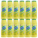 12 Pack x S.O.S Lemon Fresh Scent w/ Clorox Bleach Powder Cleanser, 21 oz.