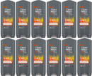12 Count x Dove Men 3-In-1 Endurance Body Face & Hair Wash, 13.52oz (400ml)