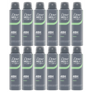 12 Pack x Dove Men Fresh 48H Anti-Perspirant Deodorant Spray, 5oz (150ml)