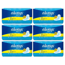 Always Maxi Regular with Flexi-Wings Size 1 Sanitary Pads, 10 ct. (Pack of 6)