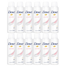 12 Pack x Dove Powder Anti-Perspirant Deodorant Body Spray, 5oz. (150ml)