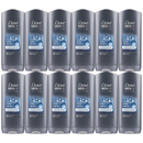 12 Count x Dove Invigorating Cool Fresh Body Face & Hair Wash, 13.52oz (400ml)