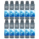 12 Pack x Dove Men Cool Fresh 72H Anti-Perspirant Deodorant Spray, 5oz 150ml