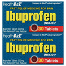 2 Pack x  Ibuprofen Pain Reliever / Fever Reducer (200mg Tablets), 30ct.